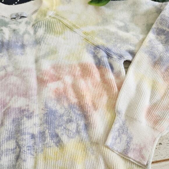 Rails Venus Rainbow Tie Dye Ribbed Sweater Size Medium - Picture 3 of 6